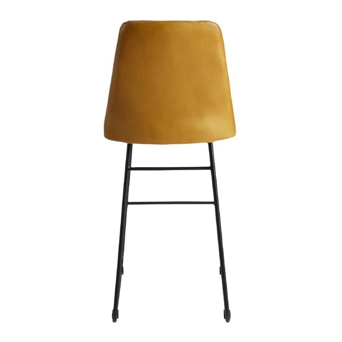 Harland Leather Bar Stool Vintage Gold