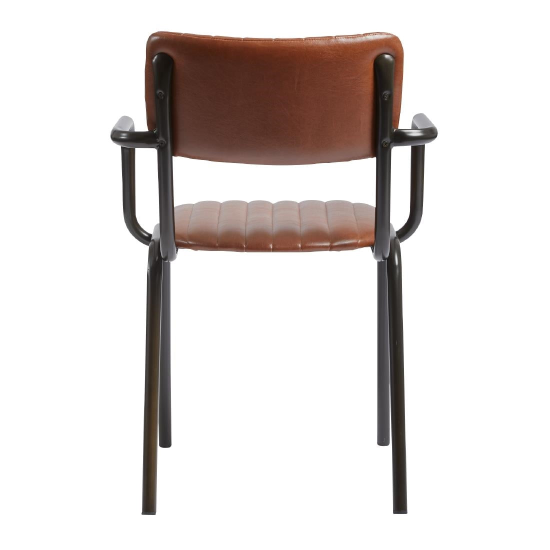 Tavo Stacking Ribbed Armchair Vintage Tan