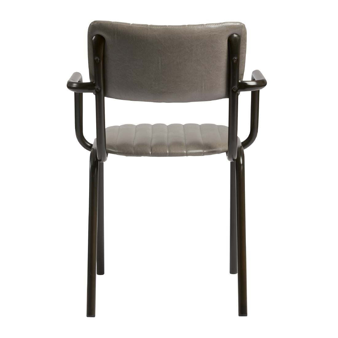 Tavo Stacking Ribbed Armchair Vintage Dark Grey