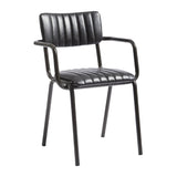 Tavo Stacking Ribbed Armchair Vintage Black
