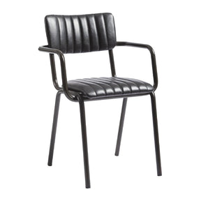 Tavo Stacking Ribbed Armchair Vintage Black