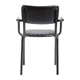 Tavo Stacking Ribbed Armchair Vintage Black