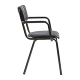 Tavo Stacking Ribbed Armchair Vintage Black