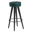 Malibu Leather Stool Vintage Blue