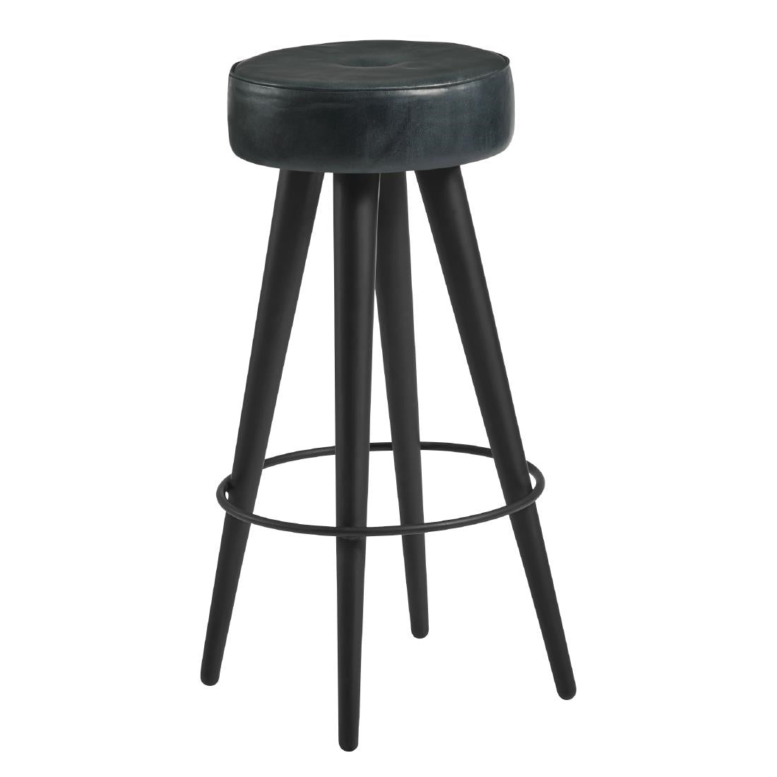 Malibu Leather Stool Vintage Grey