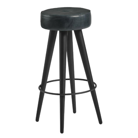 Malibu Leather Stool Vintage Grey