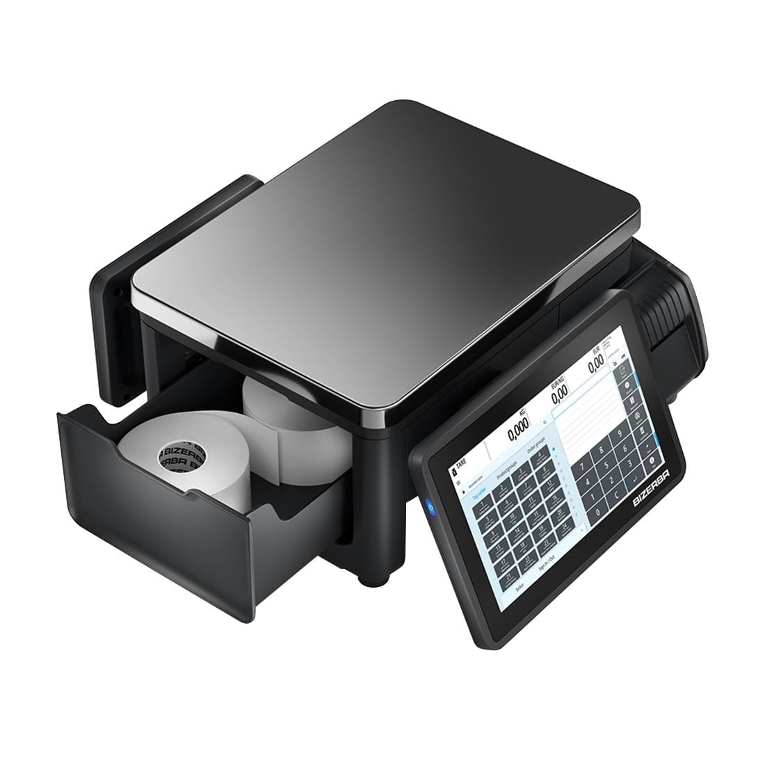 Bizerba Q1 100 Scale. Printer: 2'' Standard Labels