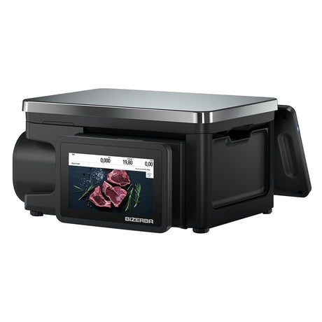 Bizerba Q1 100 Scale. Printer: 2'' Standard Labels