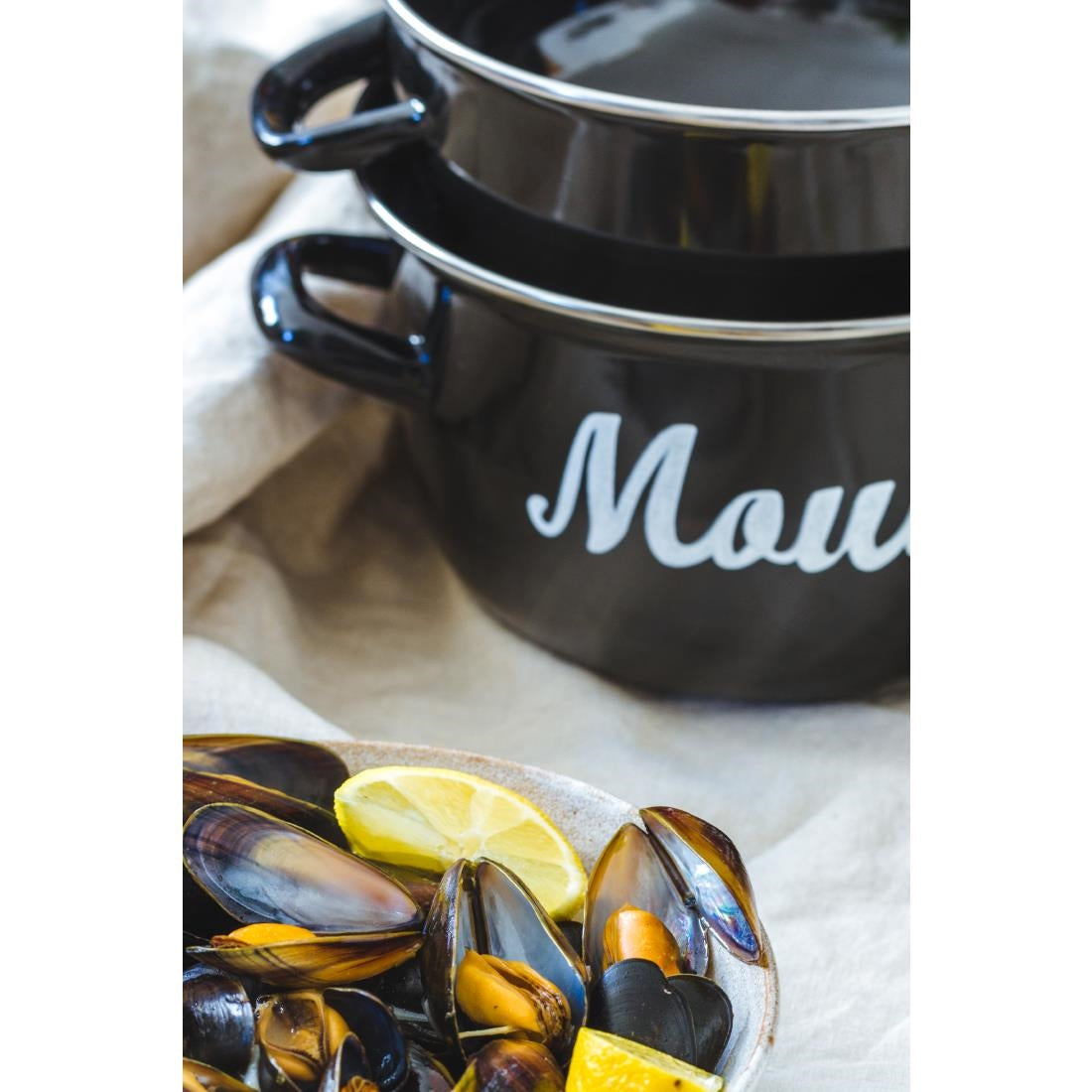 KitchenCraft World of Flavours Mediterranean Large Mussel Pots