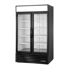 True Upright Retail Display Fridge Double Glass Doors 1217Ltr