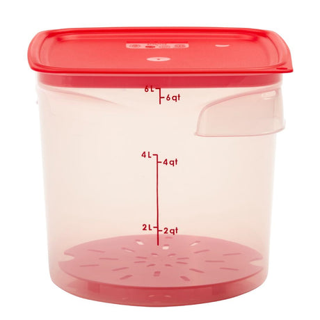 Cambro FreshPro CamRounds Drain Shelf Red