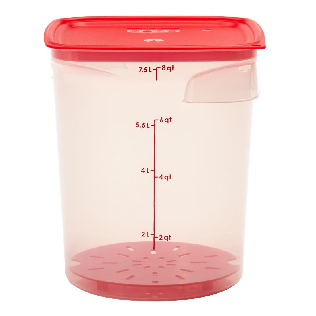 Cambro FreshPro CamRounds Drain Shelf Red
