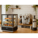 Roller Grill Countertop Display Fridge Black