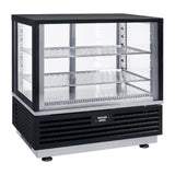 Roller Grill Countertop Display Fridge Black