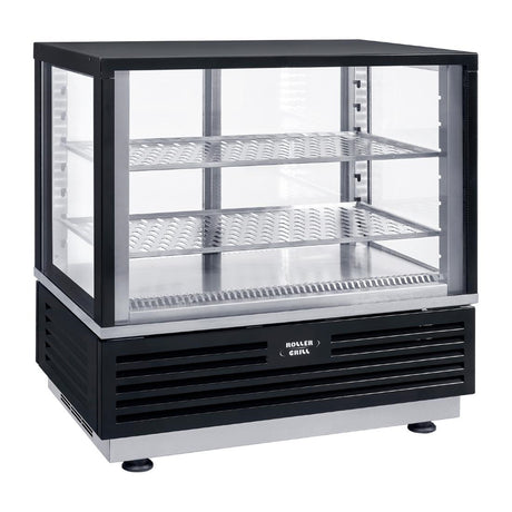 Roller Grill Countertop Display Fridge Black