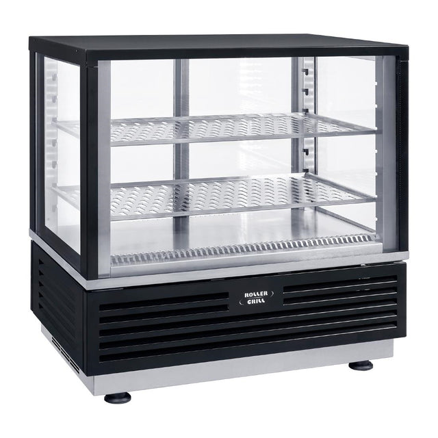 Roller Grill Countertop Display Fridge Black