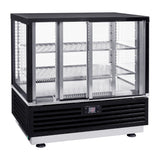 Roller Grill Countertop Display Fridge Black