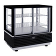 Roller Grill Self-Serve Countertop Display Fridge Black
