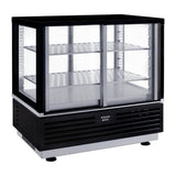 Roller Grill Self-Serve Countertop Display Fridge Black