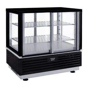Roller Grill Self-Serve Countertop Display Fridge Black