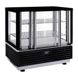 Roller Grill Self-Serve Countertop Display Fridge Black