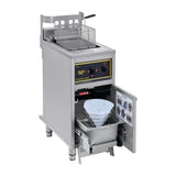 Roller Grill Single Tank Electric Fryer with Oil Filtration