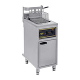 Roller Grill Single Tank Electric Fryer with Oil Filtration