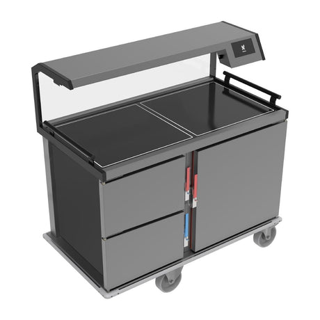 Falcon Meal Delivery Trolley with Oven, Fridge & Plate Warmer F2HRP