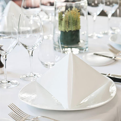 Tork LinStyle Dinner Napkins White 400x400mm (14 Pack)