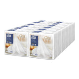 Tork LinStyle Dinner Napkins White 400x400mm (14 Pack)