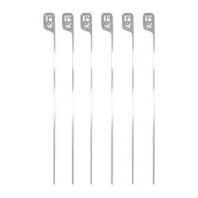 Kasai Hibachi Stainless Steel Skewers (6 Pack)