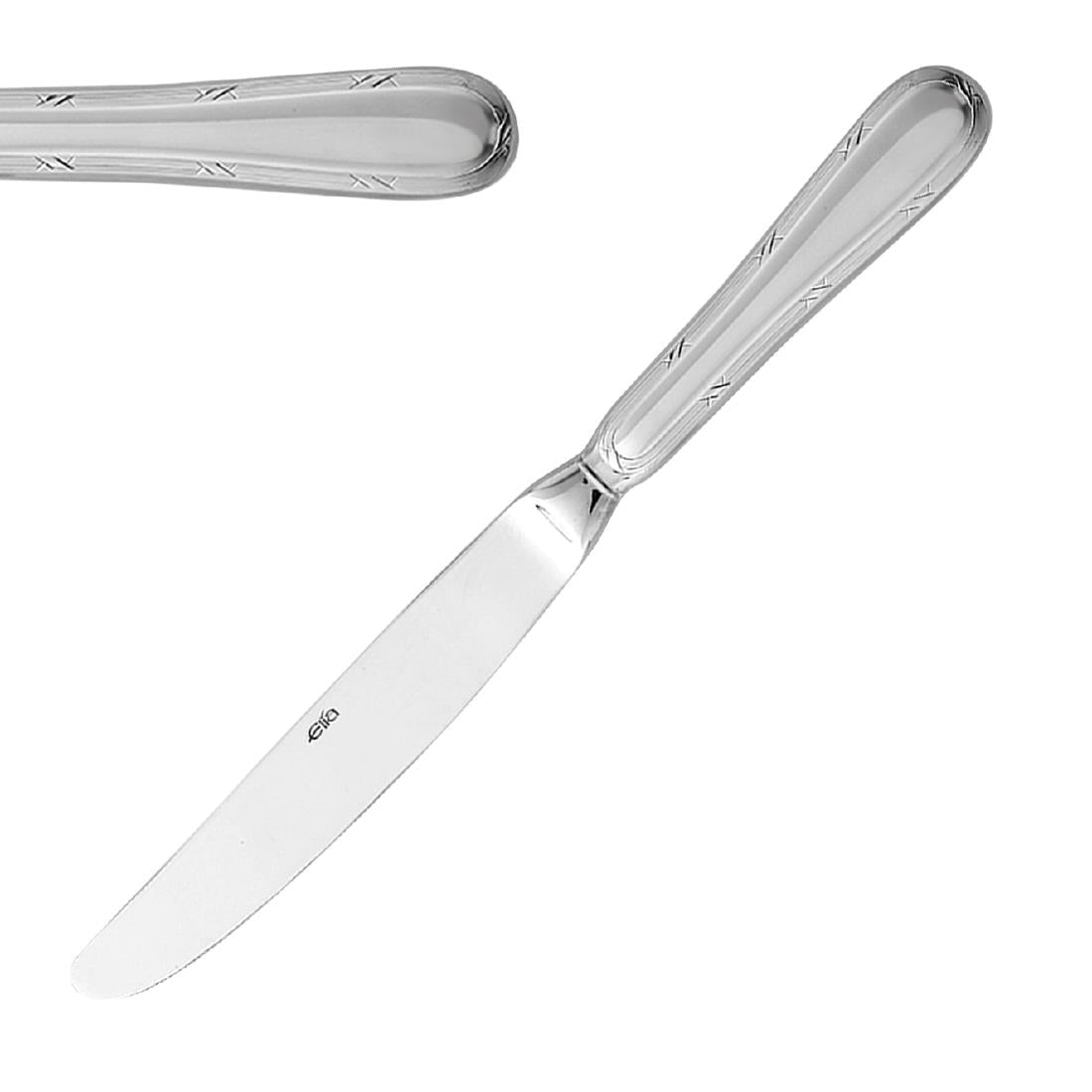Elia Ribbon Hollow Handle Dessert Knives (12 Pack)