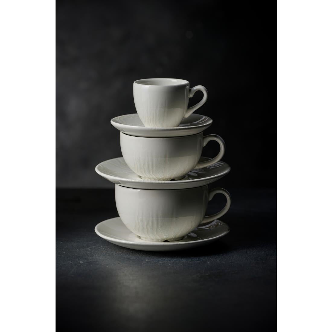Churchill Inked Tide Café Cappuccino Cups White 340ml (12 Pack)