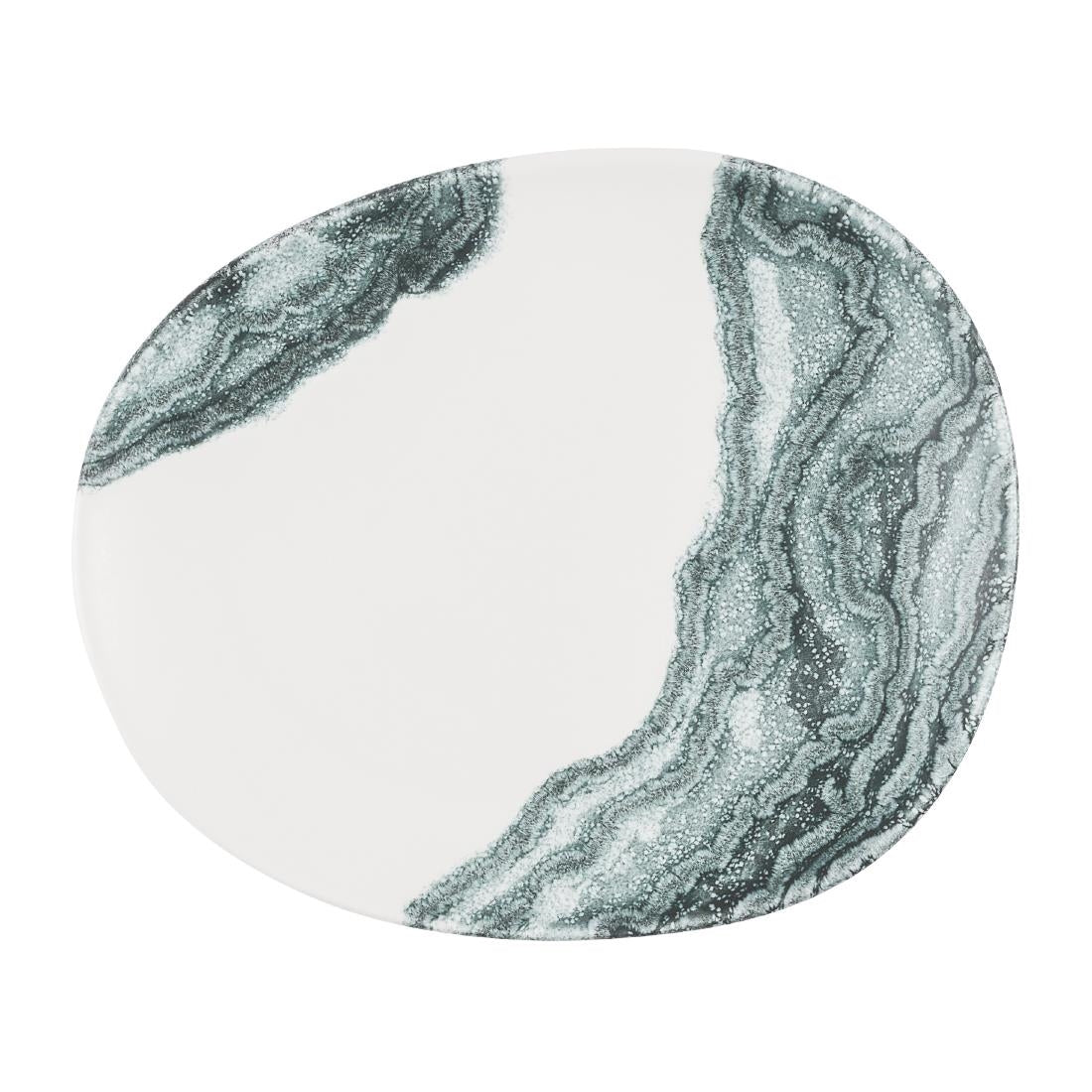 Churchill Inked Tide Opal Plates Black 185mm (12 Pack)