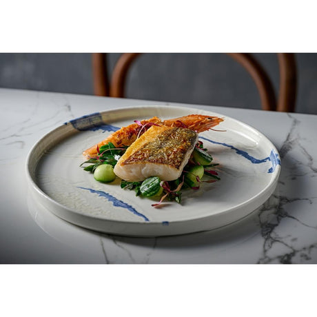 Churchill Tide Accents Walled Plates Blue 210mm (6 Pack)