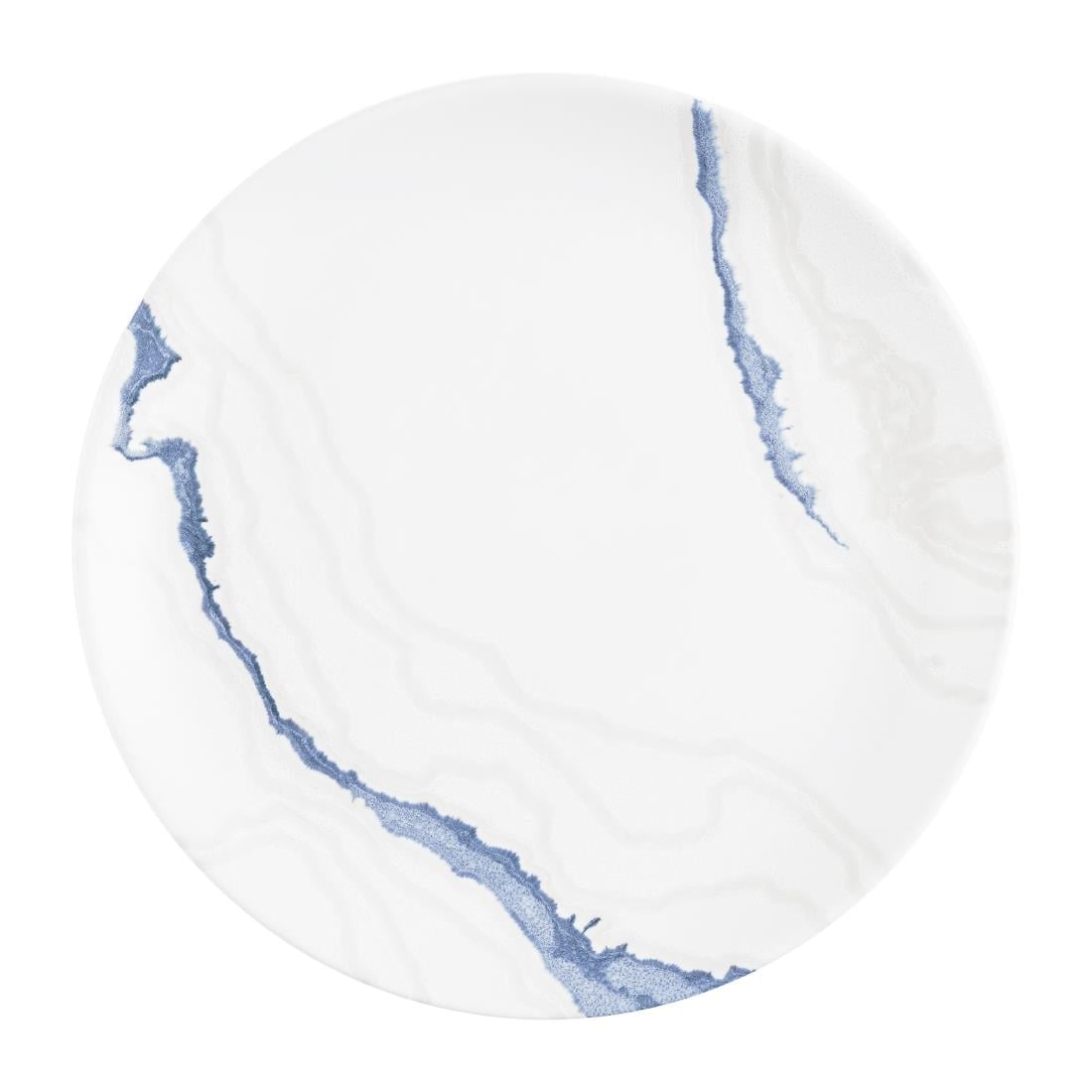Churchill Tide Accents Evolve Coupe Plates Blue 288mm (12 Pack)