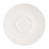Churchill Inked Tide Café Cappuccino Saucers White 156mm (12 Pack)