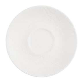 Churchill Inked Tide Café Cappuccino Saucers White 156mm (12 Pack)