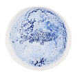 Churchill Inked Fresco Natural Footed Plates Blue 255mm (6 Pack)