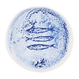 Churchill Inked Fresco Natural Footed Plates Blue 215mm (6 Pack)