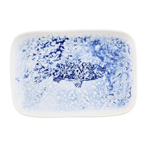 Churchill Inked Fresco Natural Deep Trays Blue 260x180mm (6 Pack)