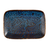 Churchill Inked Fresco Cascade Natural Deep Trays Blue 260x180mm (6 Pack)