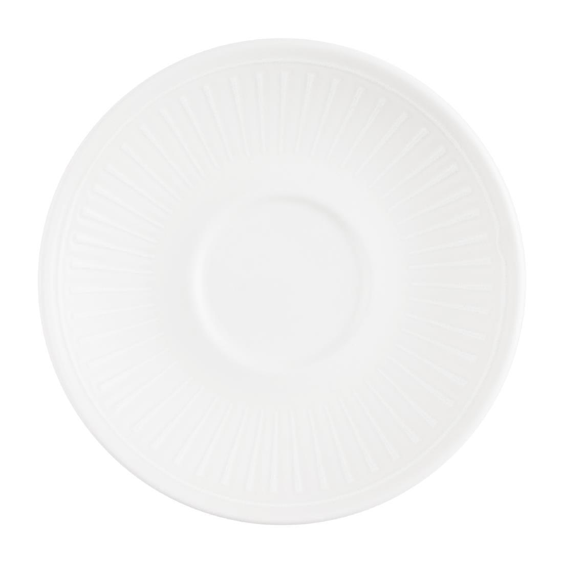 Churchill Era White Café Cappuccino Saucers 156mm (12 Pack)