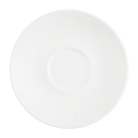 Churchill Era White Café Cappuccino Saucers 156mm (12 Pack)