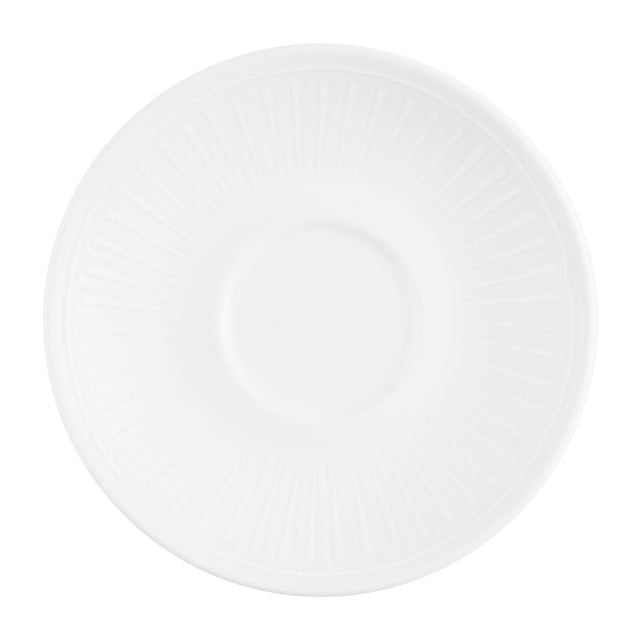 Churchill Era White Café Cappuccino Saucers 156mm (12 Pack)