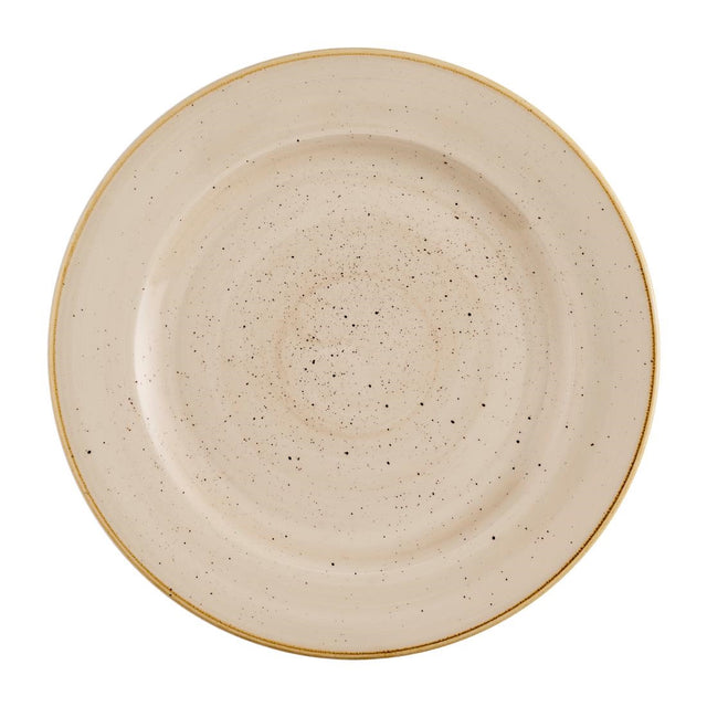Churchill Stonecast Profile Rimmed Plates Nutmeg Cream 305mm (12 Pack)