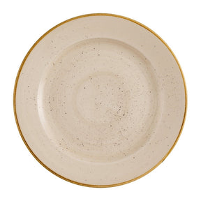 Churchill Stonecast Profile Rimmed Plates Nutmeg Cream 276mm (12 Pack)