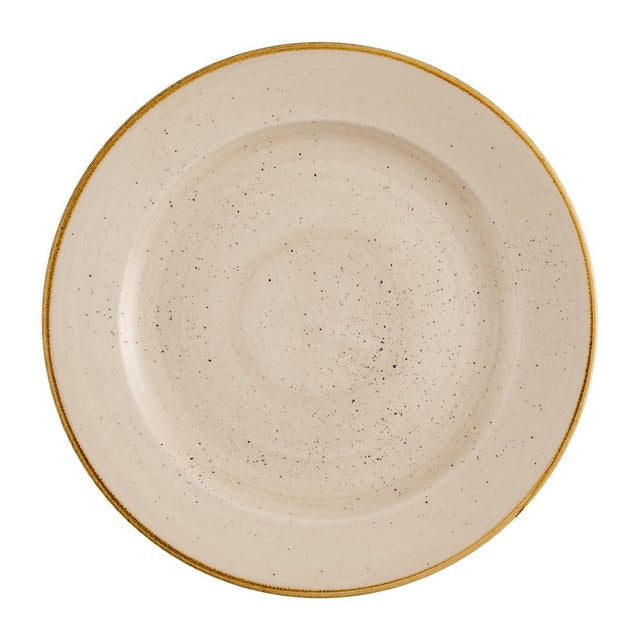 Churchill Stonecast Profile Rimmed Plates Nutmeg Cream 276mm (12 Pack)
