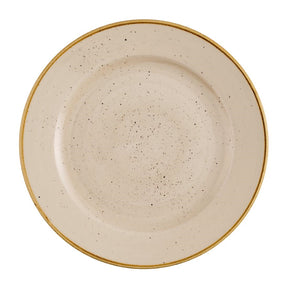 Churchill Stonecast Profile Rimmed Plates Nutmeg Cream 261mm (12 Pack)