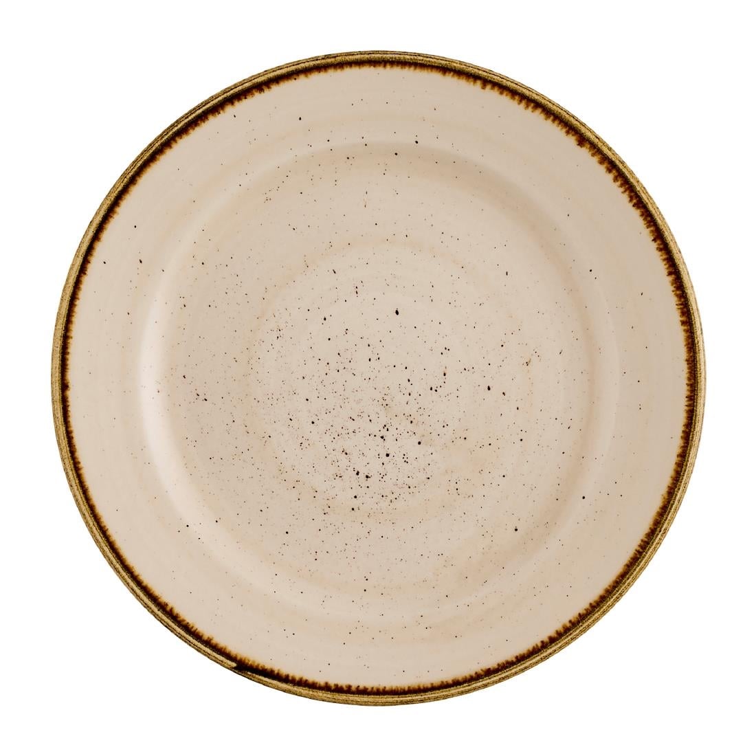 Churchill Stonecast Profile Rimmed Plates Nutmeg Cream 170mm (12 Pack)